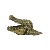 CROCODILE DECO STATUE BRONZE - STATUES